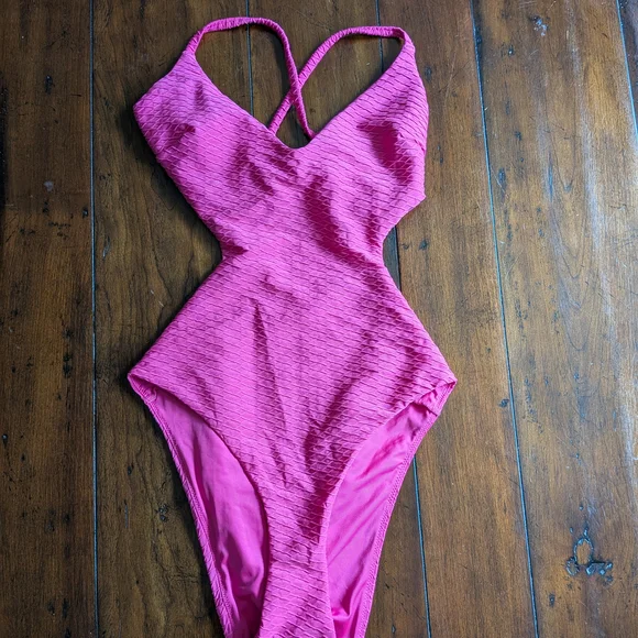 Victoria's Secret Hot Pink One Piece Swimsuit - Picture 3 of 4